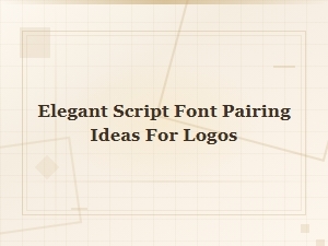 Elegant Free Script Font Pairings for Logos