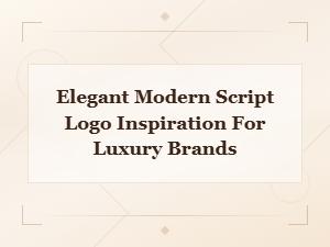 Elegant Modern Script Logo Inspiration for Luxury Brand Design